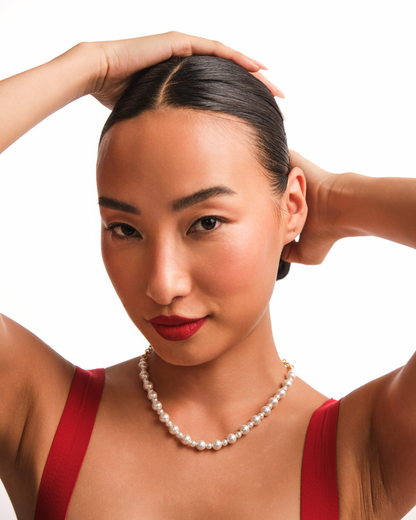 Mini Skip Pearl Necklace