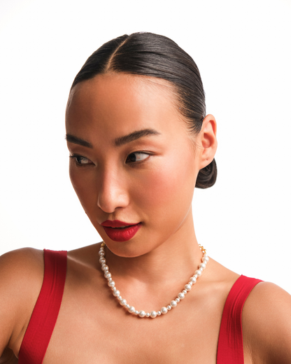 Mini Skip Pearl Necklace