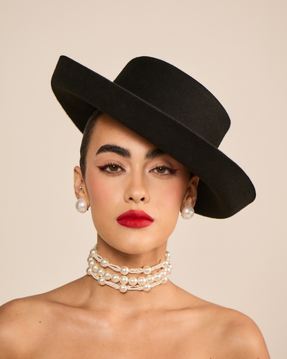 White Bunched Pearl Choker