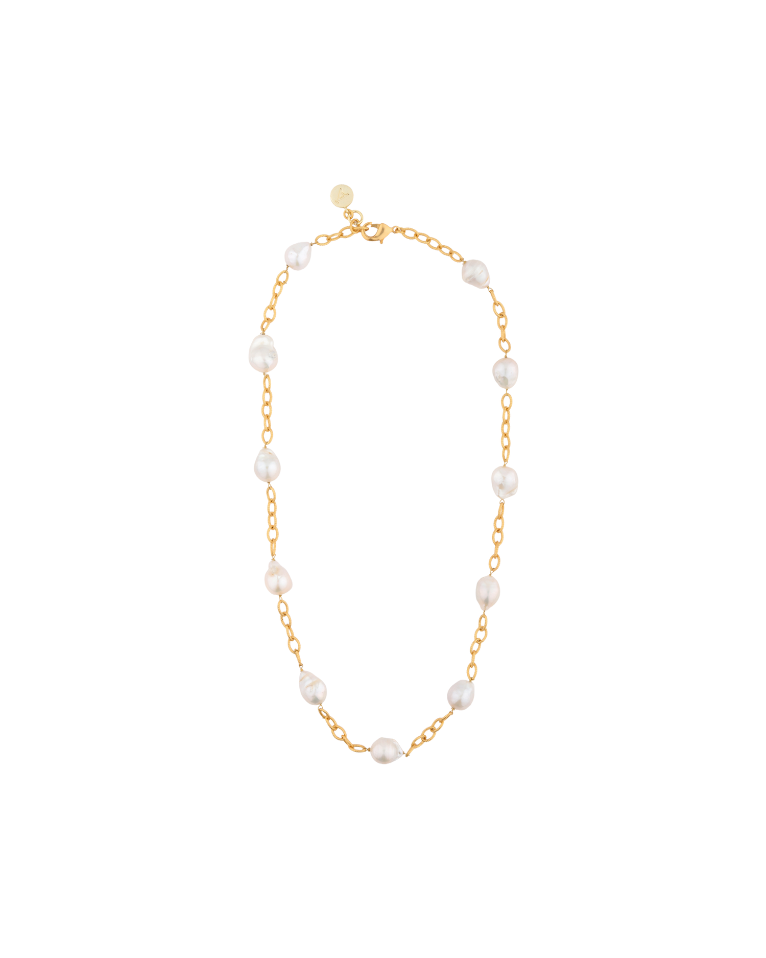Baroque Linked Pearl Chain