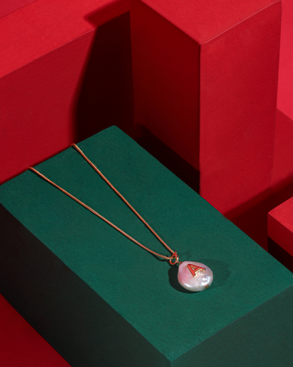 Initial Pearl Necklace