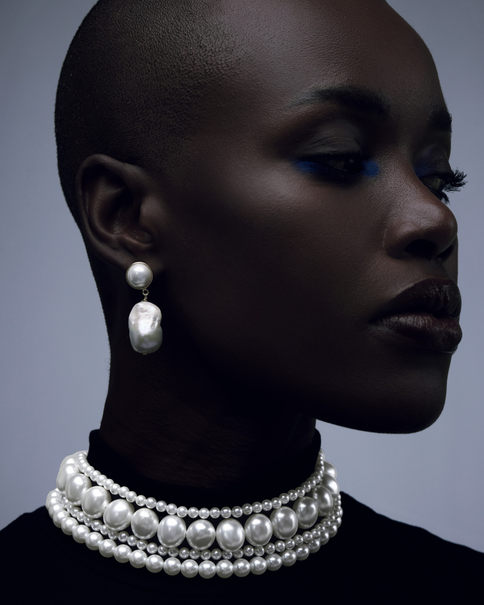 Oval &amp; Round Pearl Choker