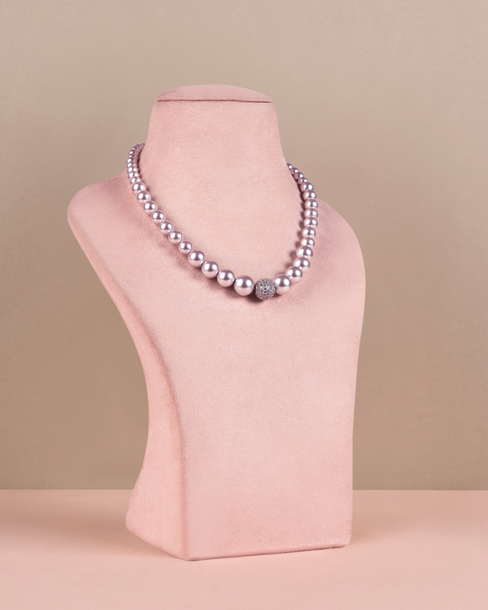 Graded Pearl Single - Purple Swarovski