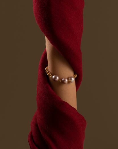 Triplet Pearl Bracelet