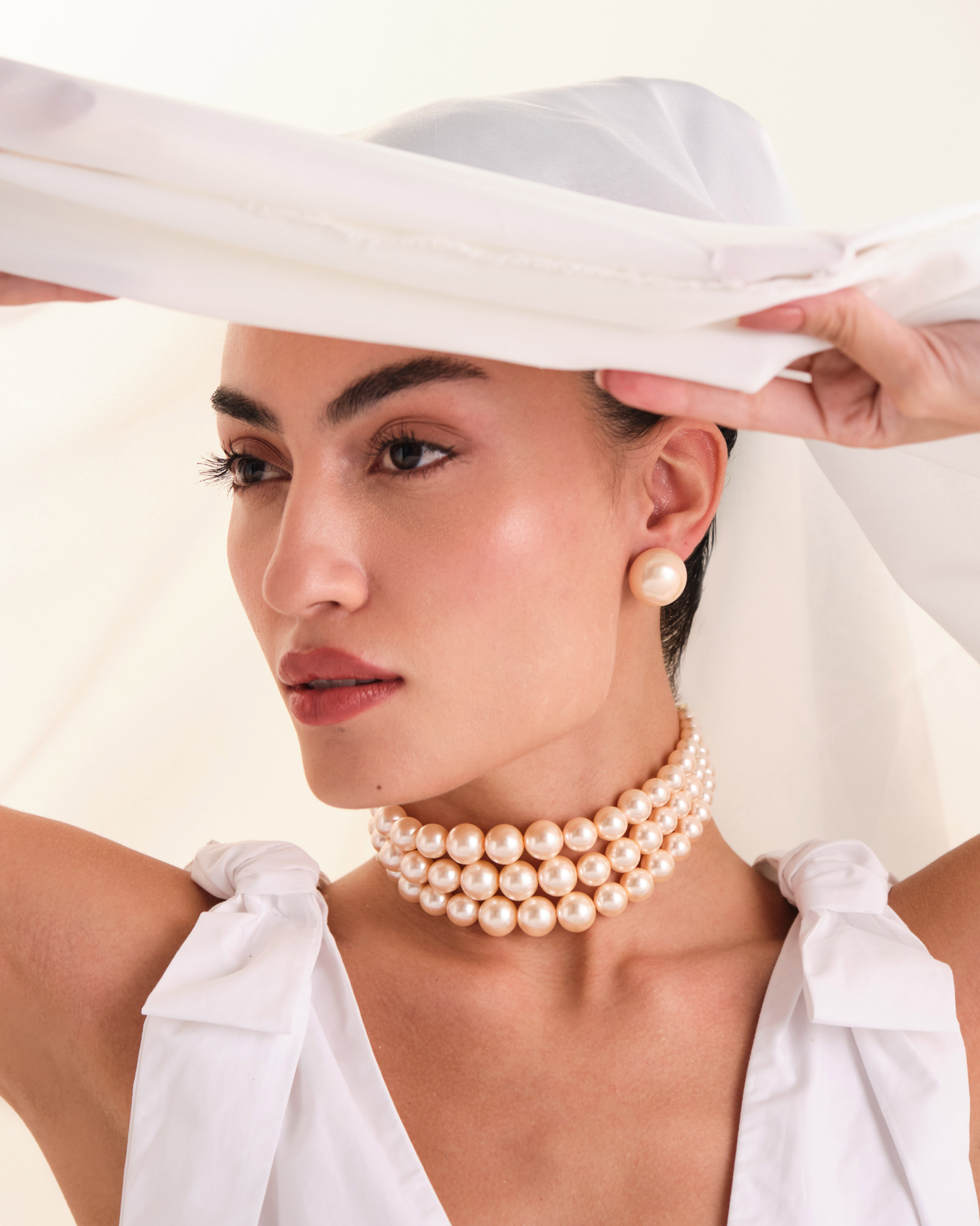 Peach Choker Set (Combo)