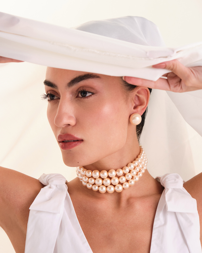 Peach Choker Set (Combo)