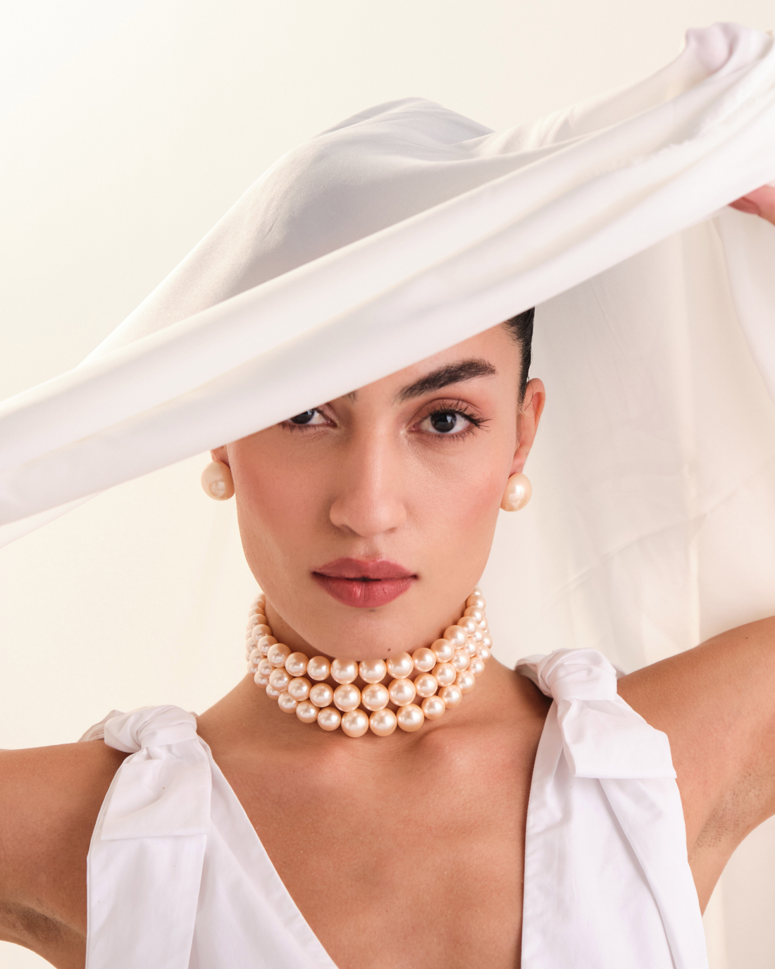 Peach Choker Set (Combo)