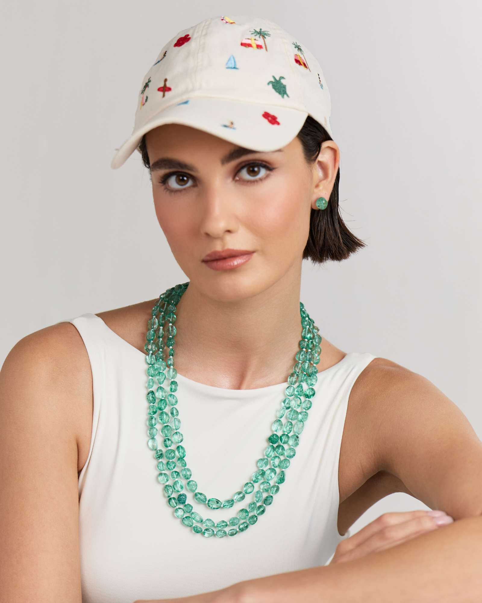 Micro Tumble Studs (Light Green)