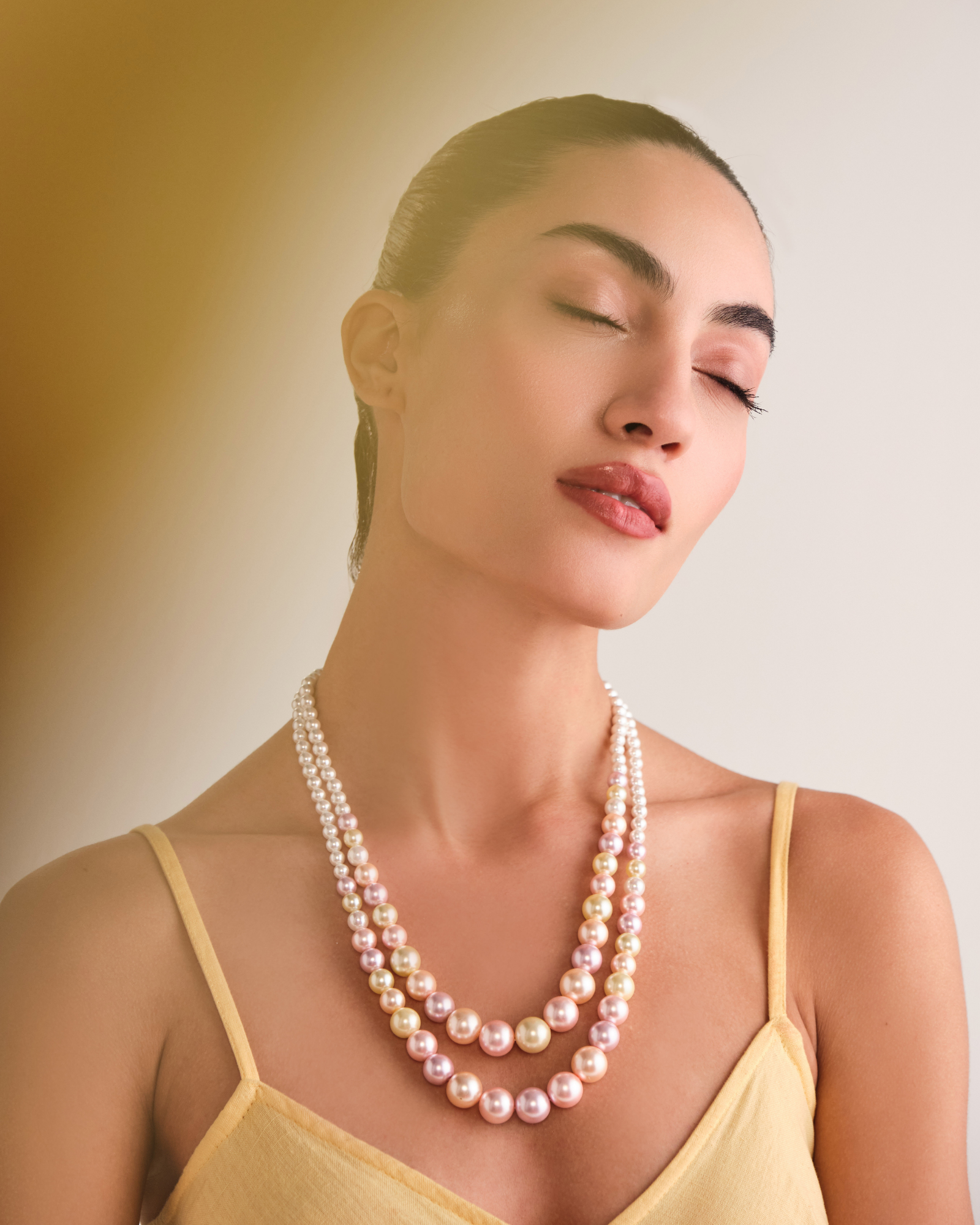 Double Layered Multicoloured Necklace