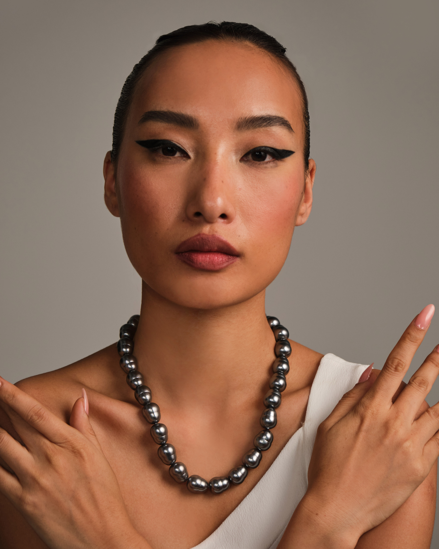 Statement Ovals - Dark Silver