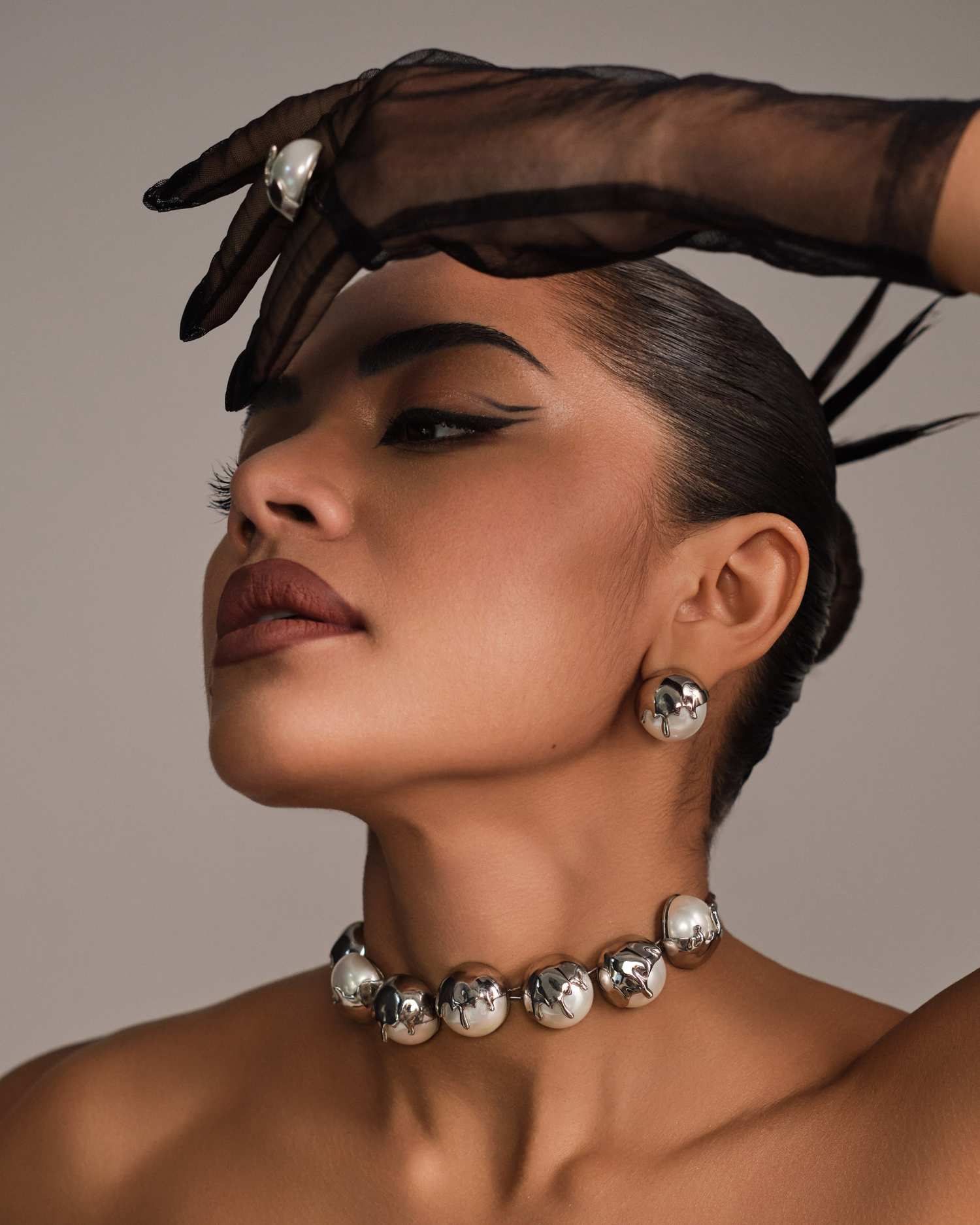 Dune Choker - Chrome