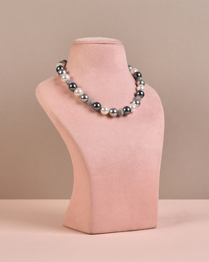 Swarovski Single - Silver, Dark Silver &amp; White - Anaash