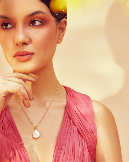 Initial Pearl Necklace