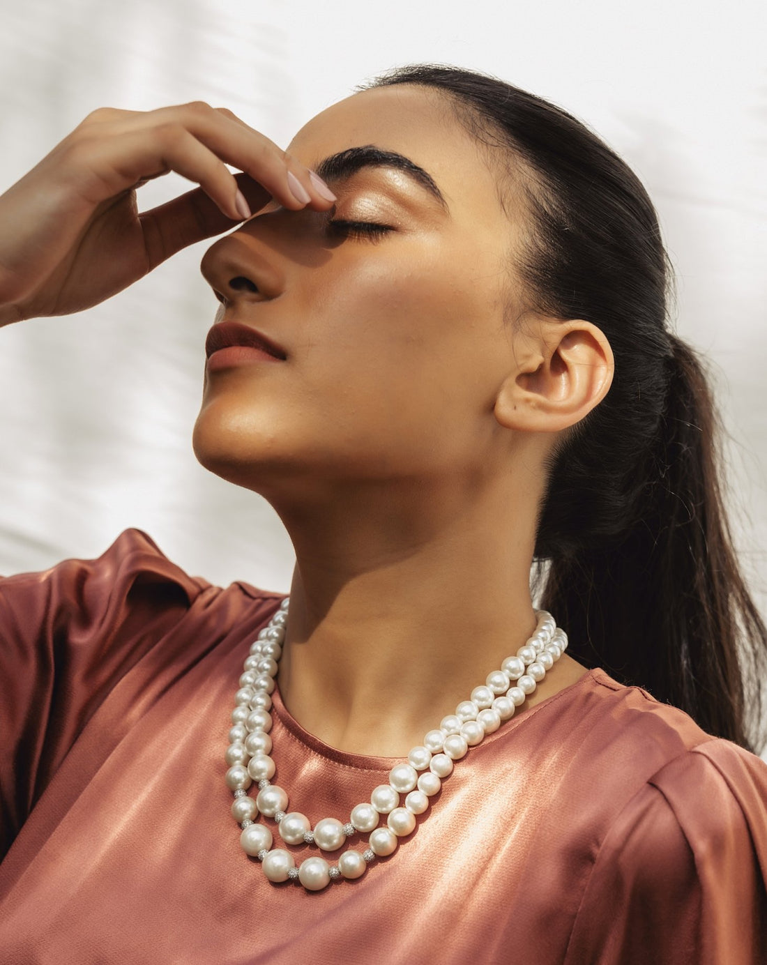 Double Graded White Swarovski - Anaash