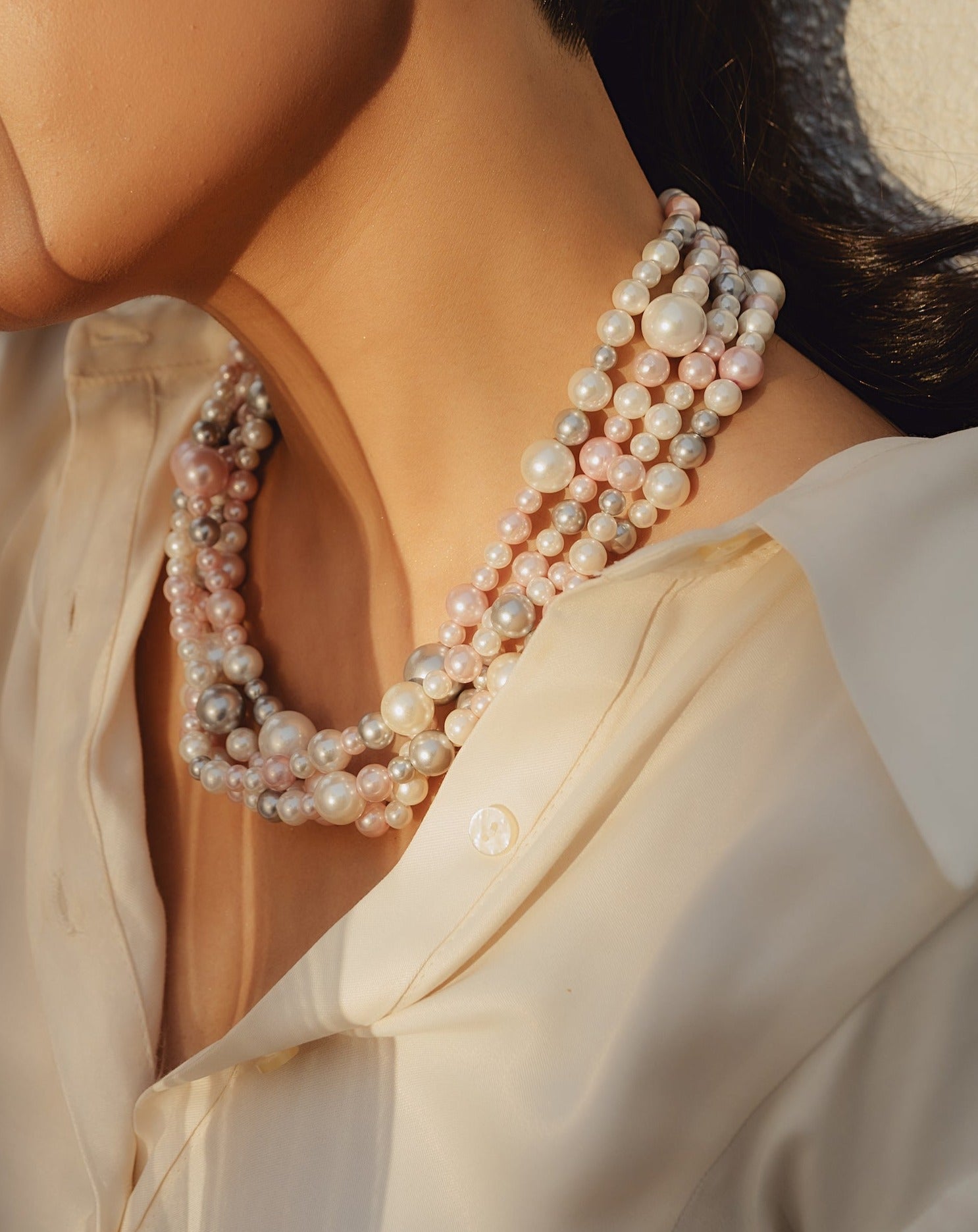 Pink, Silver &amp; White Mixed - Anaash